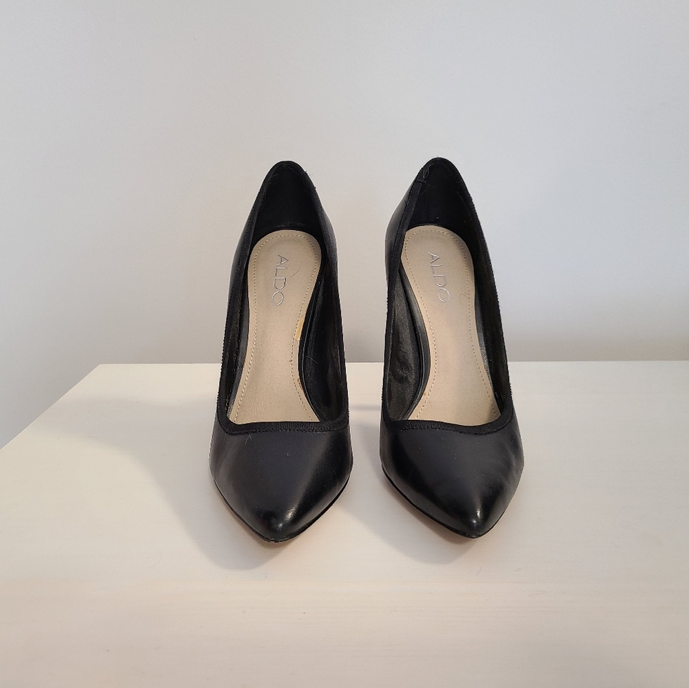 ALDO black heels size 7